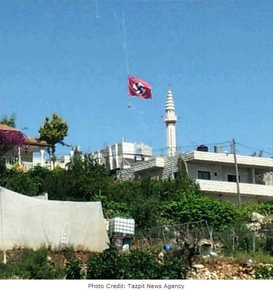 Файл:Nazi-flag-in-village.png